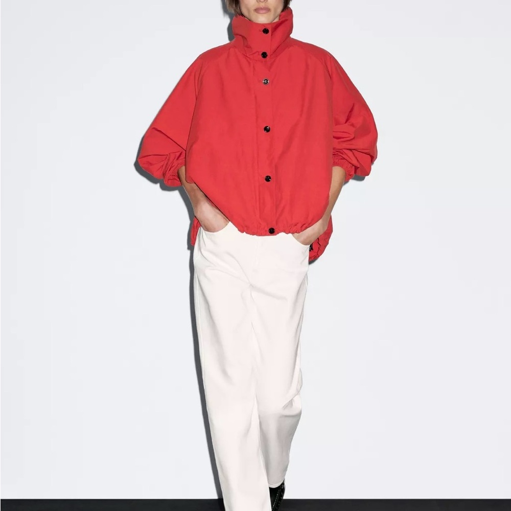 Massimo Dutti HIGH NECK BOMBER PUFF JACKET